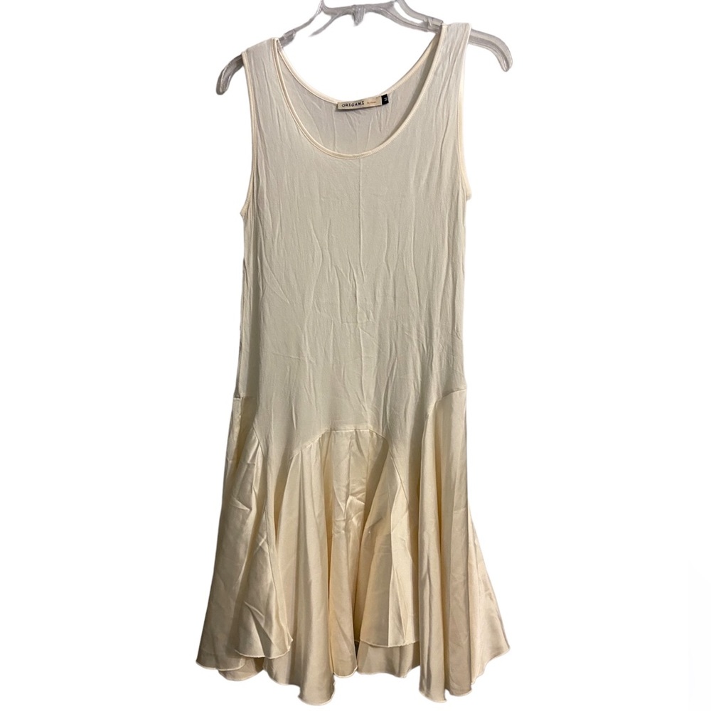 Elegant Cream Sleeveless Top ORIGAMI by Vivien